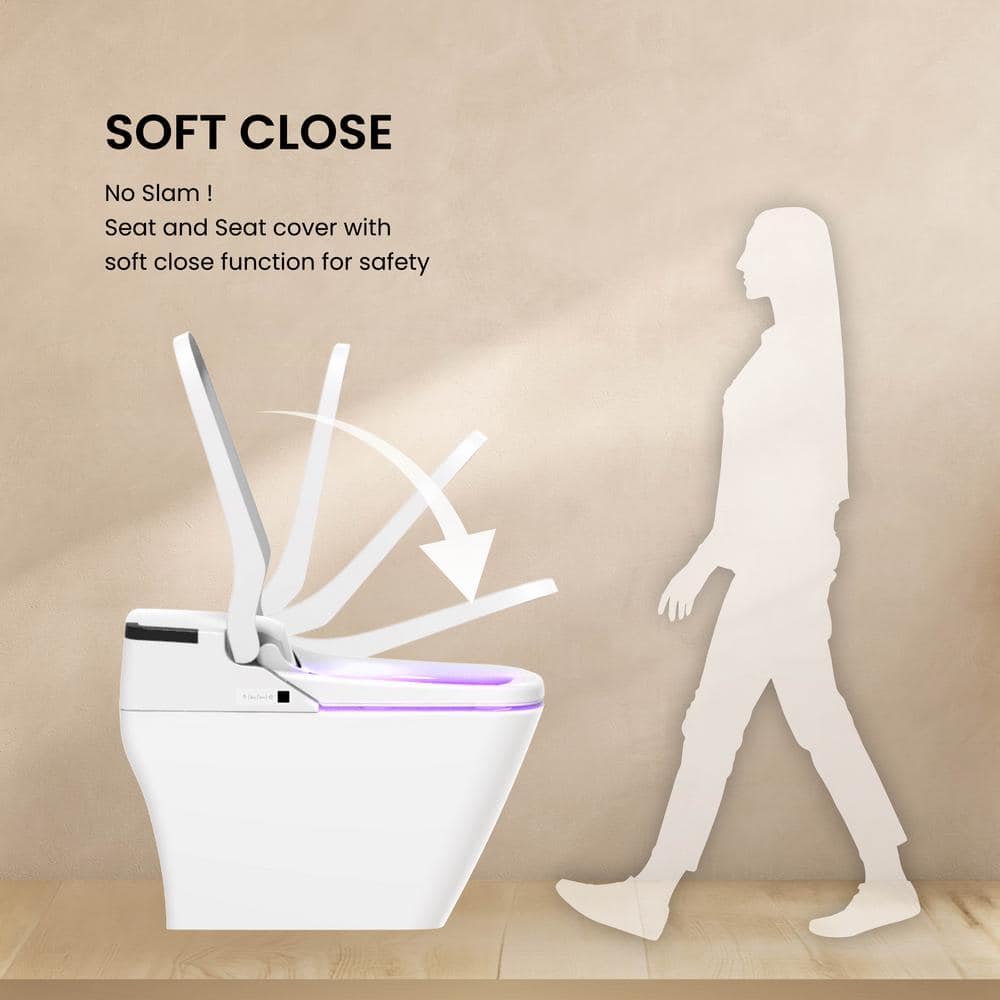VOVO Stylement Tankless Smart Bidet One-Piece Toilet with UV LED Auto Flush & Heated Seat