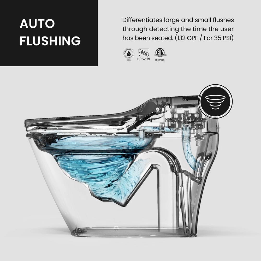 VOVO Stylement Tankless Smart Bidet Toilet with UV LED and Heated Seat