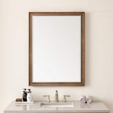 James Martin Vanities Glenbrooke 30" x 40" Rectangular Bathroom Vanity Mirror in White Wash Walnut