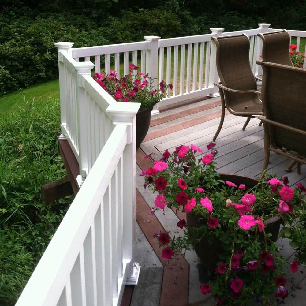 Weatherables Walton 3 ft. H x 5 ft. W White Vinyl Railing Gate Kit