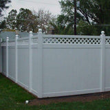 Weatherables 5 in. x 5 in. White Vinyl Ball Post Cap