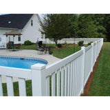 Weatherables 4 in. x 4 in. White Vinyl External Pyramid Post Cap