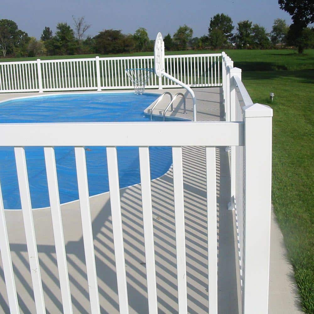 Weatherables 4 in. x 4 in. White Vinyl External Pyramid Post Cap