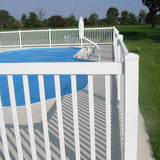 Weatherables 4 in. x 4 in. White Vinyl External Pyramid Post Cap
