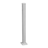 Weatherables Stanford 2.5 in. x 2.5 in. x 54 in. Textured White Aluminum Post Kit