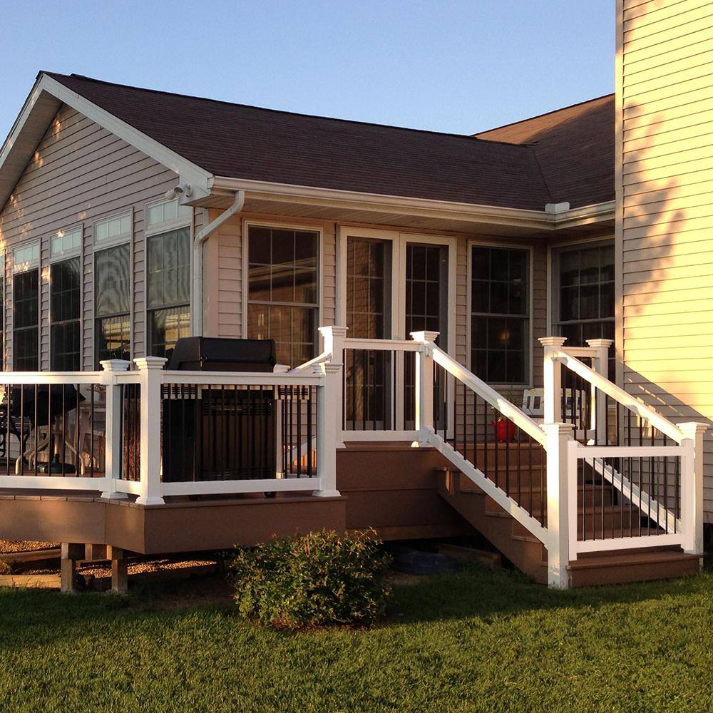 Weatherables Bellaire 3.5 ft. H x 5 ft. W White Vinyl Railing Gate Kit