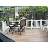Weatherables Vanderbilt 3 ft. H x 5 ft. W White Vinyl Railing Gate Kit