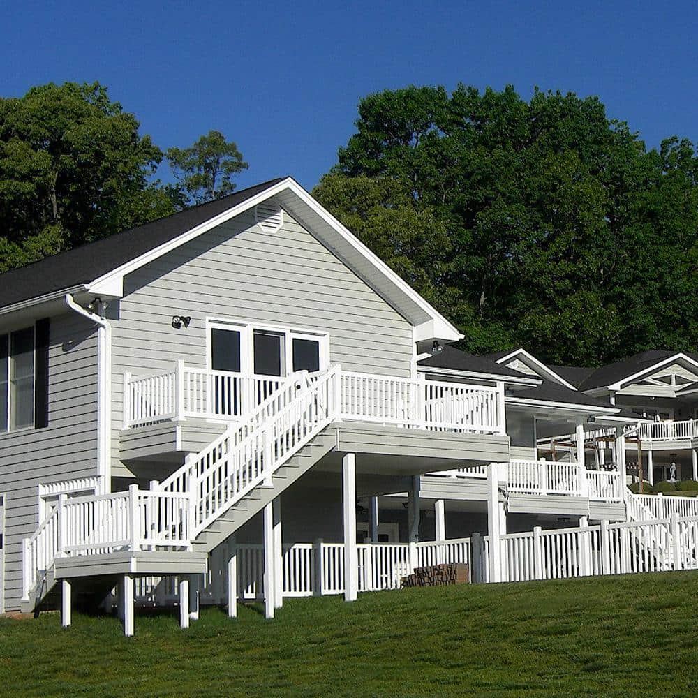 Weatherables Walton 3 ft. H x 8 ft. W White Vinyl Railing Kit