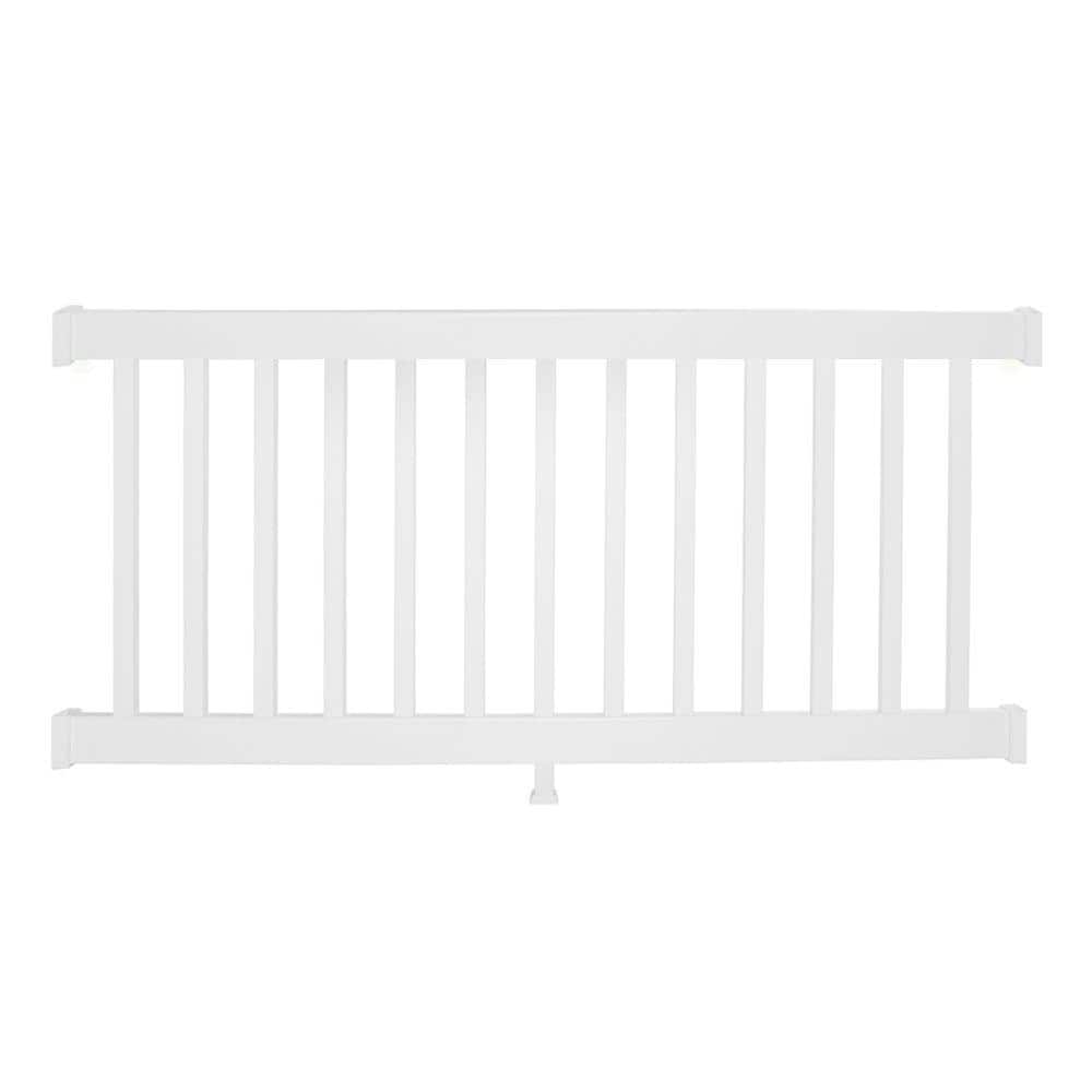 Weatherables Walton 3 ft. H x 8 ft. W White Vinyl Railing Kit