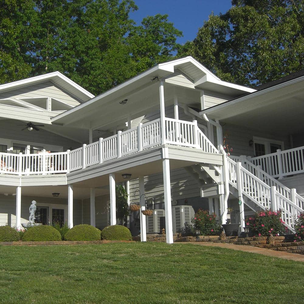 Weatherables Walton 3 ft. H x 8 ft. W White Vinyl Railing Kit
