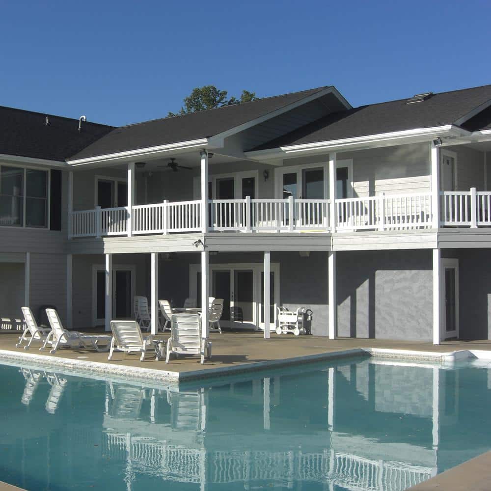 Weatherables Walton 3 ft. H x 8 ft. W White Vinyl Railing Kit