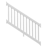 Weatherables Naples 3 ft. H x 6 ft. W White Vinyl Stair Railing Kit