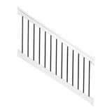 Weatherables Bellaire 3 ft. H x 72 in. W White Vinyl Stair Railing Kit