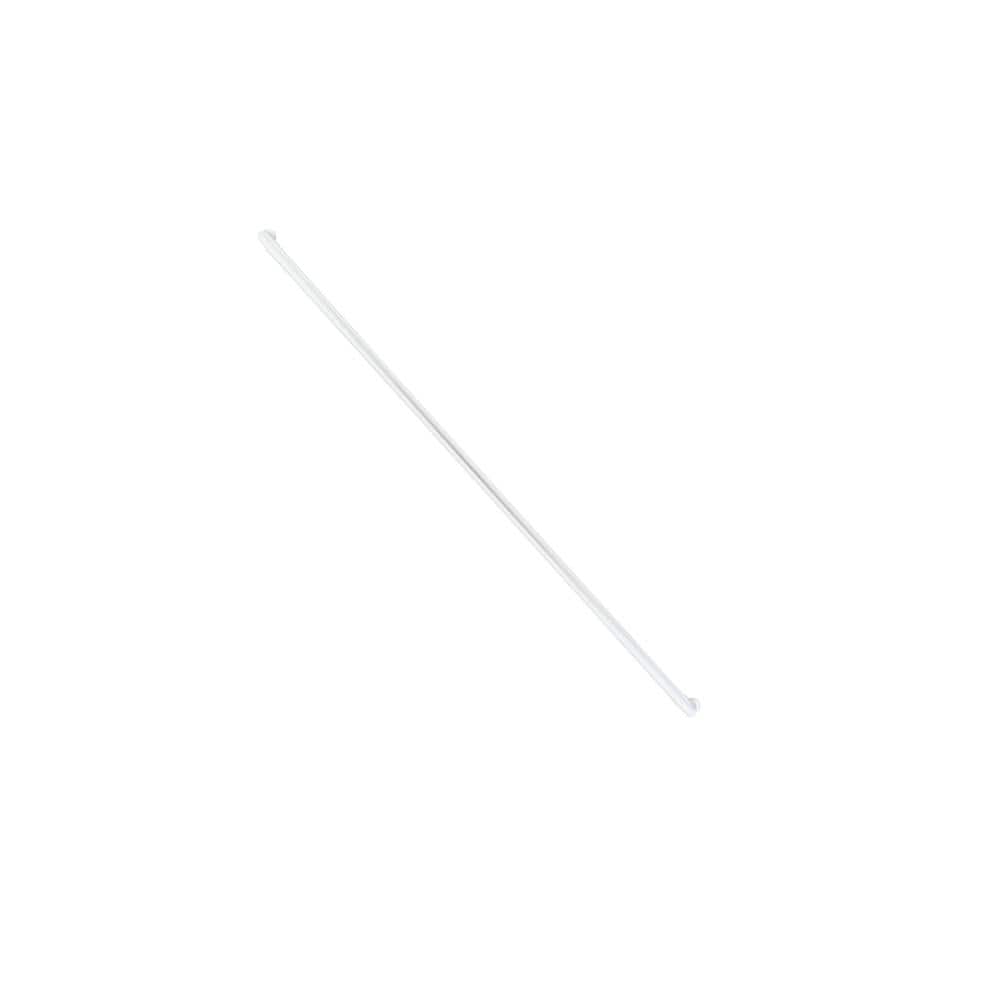 Weatherables 6 ft. L x 1.5 in. D Textured White Aluminum ADA Rail/Grab Bar Wall Return Kit