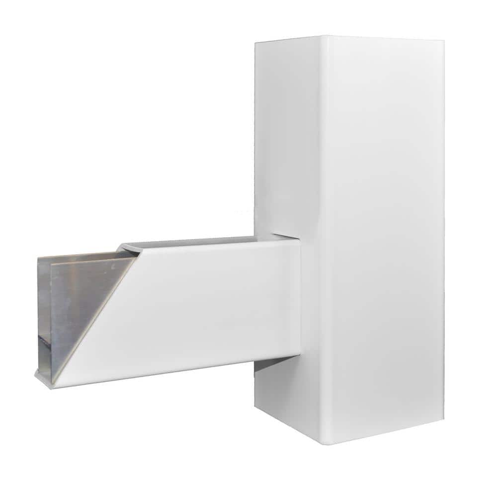Weatherables Ellington White Vinyl Picket Fence Double Gate Kit