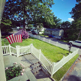 Weatherables Ellington 5 ft. W x 4 ft. H White Vinyl Picket Fence Gate Kit Includes Gate Hardware
