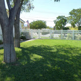 Weatherables Captiva 4 ft. x 5 ft. White Vinyl Pool Fence Gate