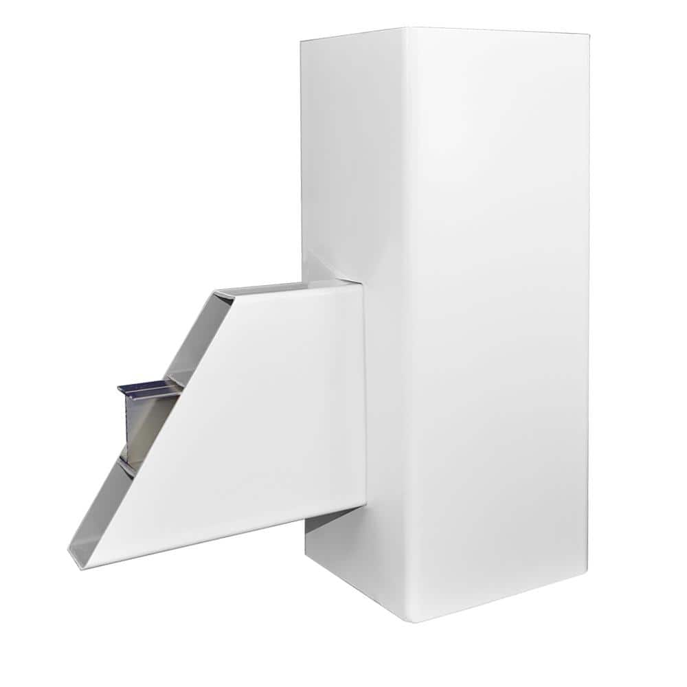 Weatherables Calgary 5.4 ft. x 7 ft. White Vinyl Privacy Fence Gate Kit