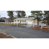 Weatherables 36 in. H x 80 ft. L 2-Rail White Vinyl Diamond Rail Fence Project Pack
