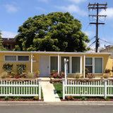 Weatherables Stratford 3 ft. H x 8 ft. W White Vinyl Picket Fence Panel Kit