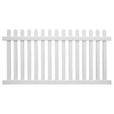 Weatherables Chelsea 5 ft. H x 6 ft. W White Vinyl Picket Fence Panel Kit