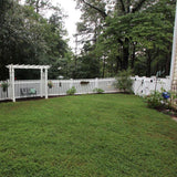 Weatherables Provincetown 5 ft. x 8 ft. White Vinyl Picket Fence Panel Kit