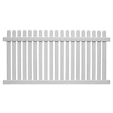 Weatherables Provincetown 5 ft. x 8 ft. White Vinyl Picket Fence Panel Kit