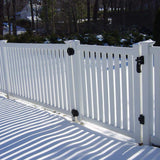 Weatherables Crestview 4 ft. H x 8 ft. W White Vinyl Pool Fence Panel