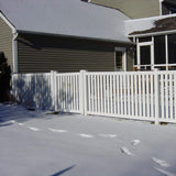 Weatherables Crestview 4 ft. H x 8 ft. W White Vinyl Pool Fence Panel