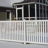 Weatherables Crestview 4 ft. H x 8 ft. W White Vinyl Pool Fence Panel