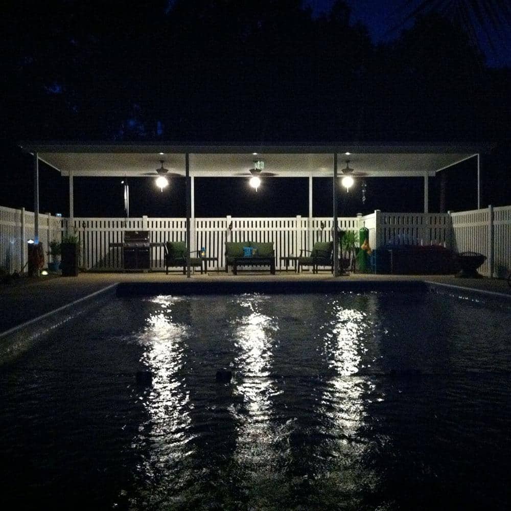 Weatherables Crestview 5 ft. x 6 ft. White Vinyl Pool Fence Panel