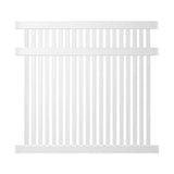 Weatherables Crestview 5 ft. x 6 ft. White Vinyl Pool Fence Panel
