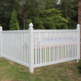 Weatherables Sarasota 4 ft. H x 6 ft. W White Vinyl Pool Fence Panel