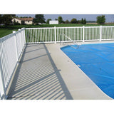 Weatherables 48 in. H x 124 ft. L Neptune White Vinyl Complete Vinyl Pool Fence Project Pack
