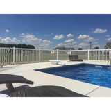 Weatherables 48 in. H x 124 ft. L Neptune White Vinyl Complete Vinyl Pool Fence Project Pack