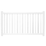 Weatherables 48 in. H x 124 ft. L Atlantis White Vinyl Complete Vinyl Pool Fence Project Pack