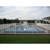 Weatherables 48 in. H x 124 ft. L Atlantis White Vinyl Complete Vinyl Pool Fence Project Pack