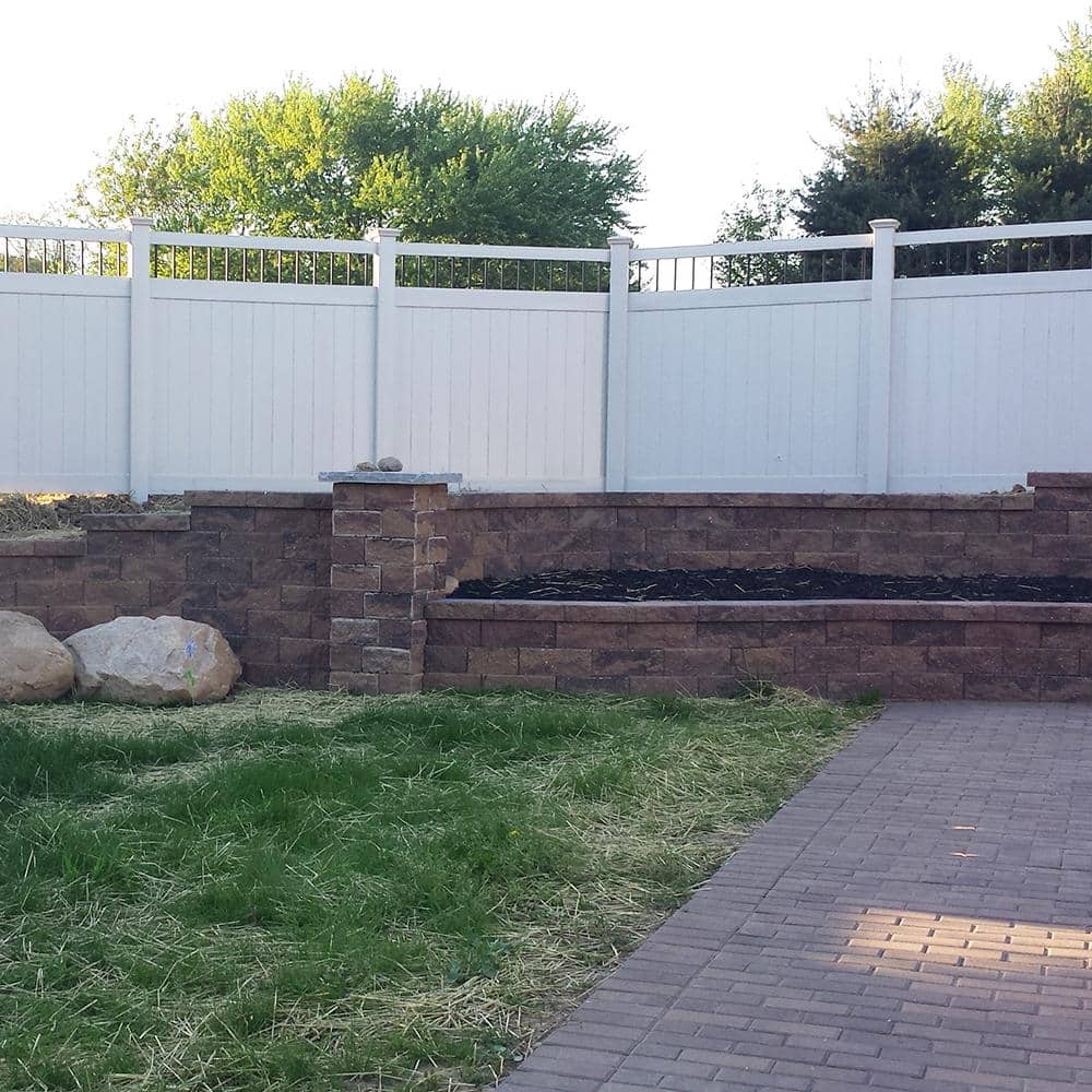 Weatherables Bradford 5 ft. H x 6 ft. W White Vinyl Privacy Fence Panel Kit