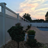 Weatherables Bradford 5 ft. H x 6 ft. W White Vinyl Privacy Fence Panel Kit