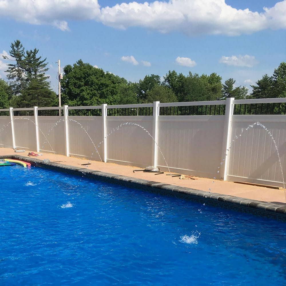Weatherables Bradford 5 ft. H x 6 ft. W White Vinyl Privacy Fence Panel Kit