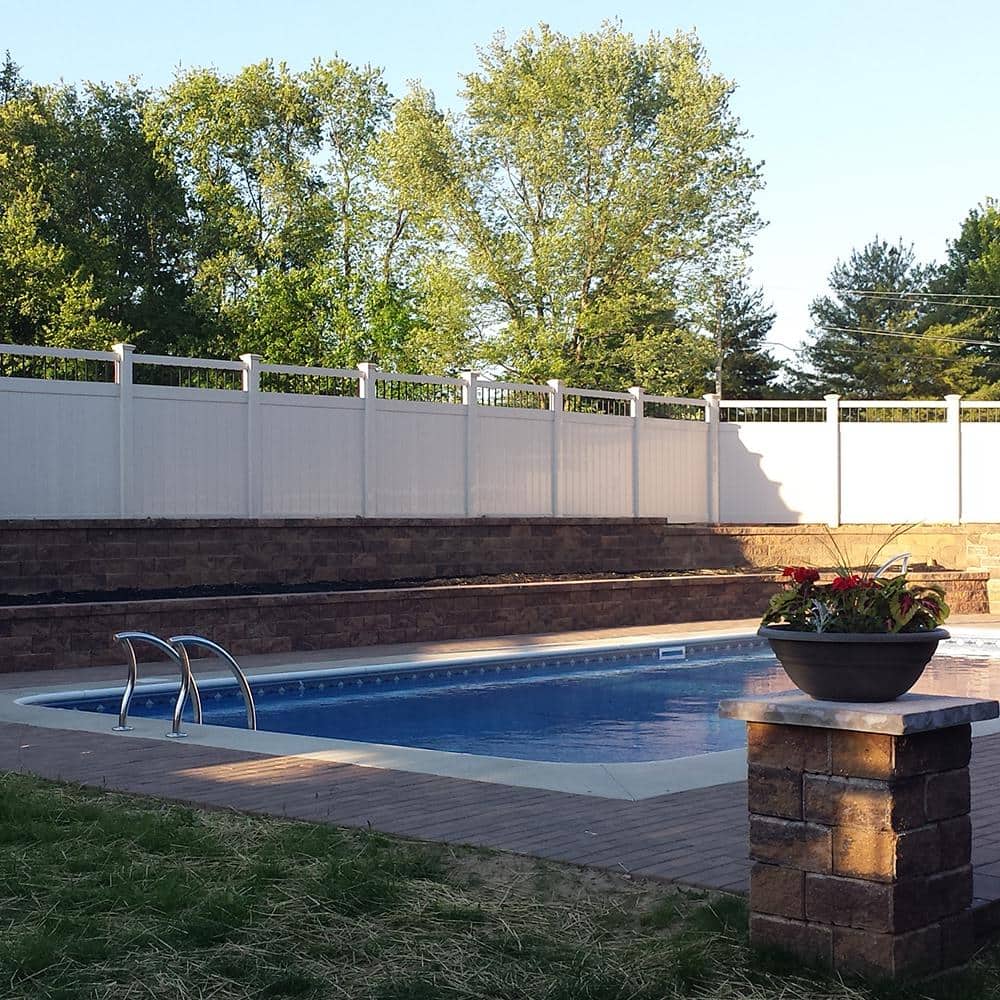 Weatherables Bradford 7 ft. H x 6 ft. W White Vinyl Privacy Fence Panel Kit