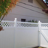 Weatherables Ashton 5 ft. H x 8 ft. W White Vinyl Privacy Fence Panel Kit