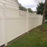 Weatherables Gideon 6 ft. H x 6 ft. W White Vinyl Privacy Fence Panel Kit
