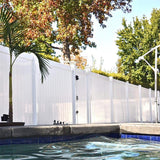 Weatherables Savannah 5 ft. H x 8 ft. W White Vinyl Privacy Fence Panel Kit