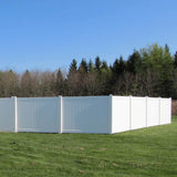 Weatherables Savannah 5 ft. H x 8 ft. W White Vinyl Privacy Fence Panel Kit