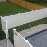 Weatherables Savannah 6 ft. H x 8 ft. W White Vinyl Privacy Fence Panel Kit