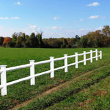 Weatherables Diamond 5x5x6 White Vinyl Fence End Post - Fade Resistant & Durable