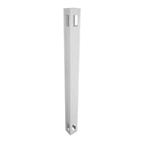 Weatherables 5 in. x 5 in. x 8.75 ft. White Vinyl Fence 3-Way Post