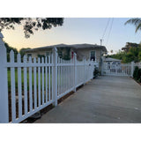 Weatherables 4 in. x 4 in. x 7 ft. Vinyl Fence Blank Post