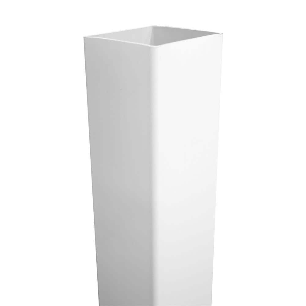 Weatherables 4 in. x 4 in. x 7 ft. Vinyl Fence Blank Post